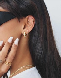 HOUSE OF SLANI - Valeria Textured Hoops