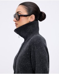 Minima Esenciales - Niles Merino Wool Zip Cardigan