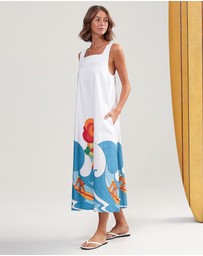 Binny - Hang Ten Midi Dress