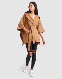 Belle & Bloom - Jackson Landing Wool Blend Cape Coat