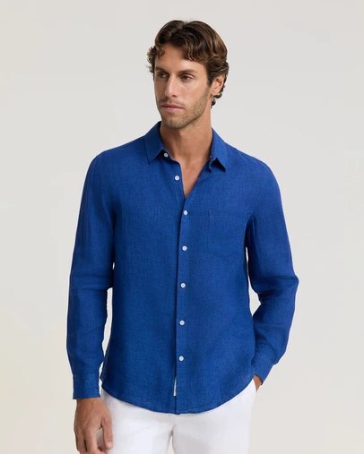 Sportscraft - Linen Long Sleeve Delave Shirt