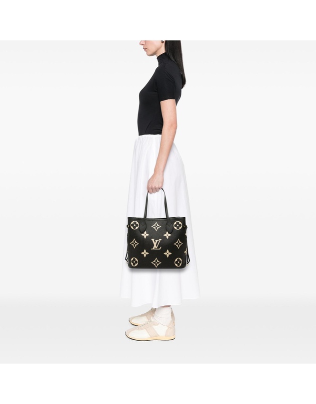 Pre-Loved by Azura Reborn - Pre-Loved Bicolor Monogram Giant Empreinte Neverfull MM