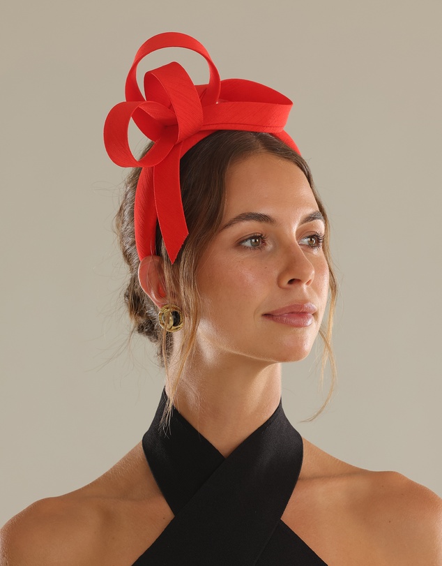 Morgan & Taylor - Mel Fascinator in Red