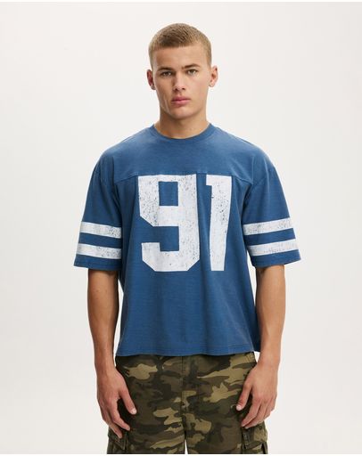 WASHED COBALT  91 STRIPE PANEL