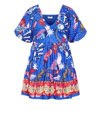 City Chic - Simona Print Puff Sleeve Mini Dress