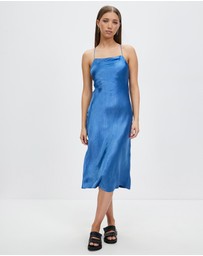 Third Form - Crush Bias Cowl Slip Dress