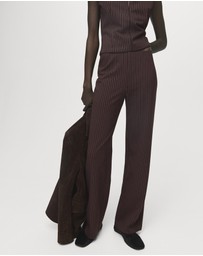 M.N.G - Straight-Fit Trousers With Elastic Waist