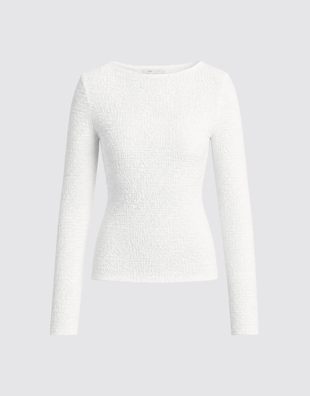 SABA - Luna Textured Long Sleeve Top