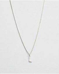 Kirstin Ash - L Outline Initial Necklace