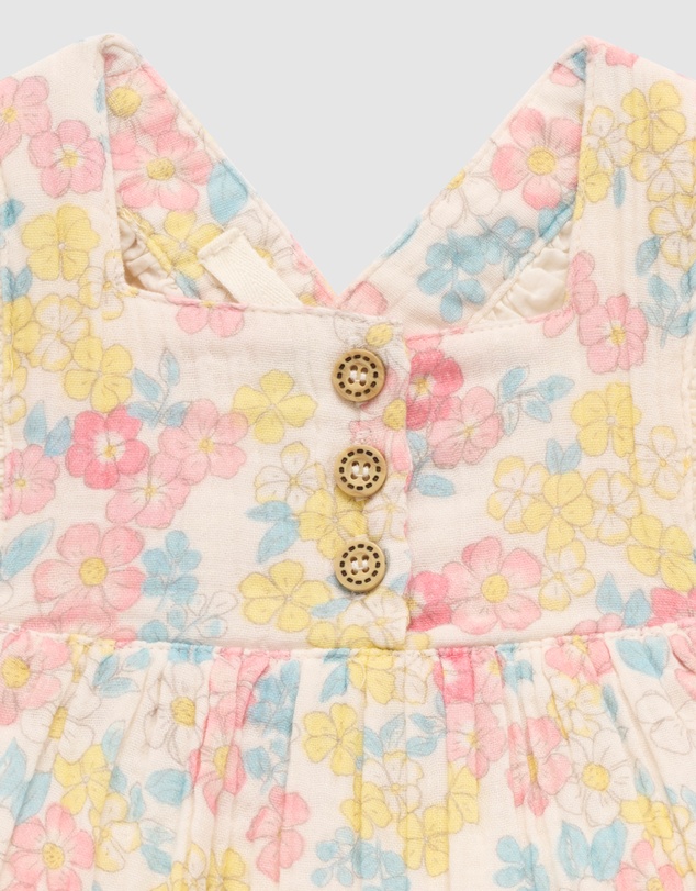 Purebaby - Floral Romper-Kids-Babies