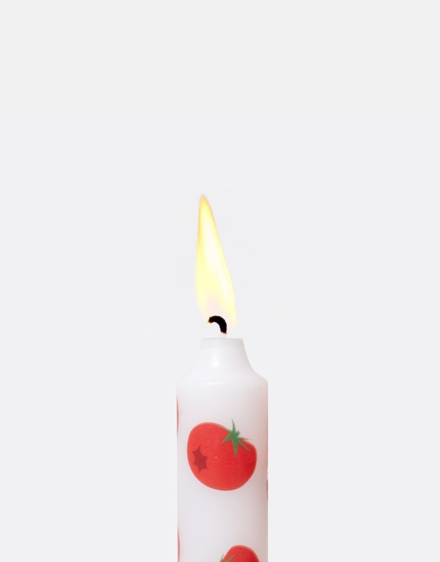 DOIY - Dolce Vita Taper Candles (set of 2) Tomato