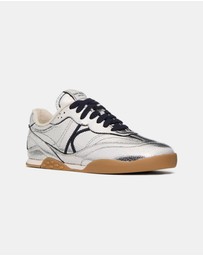 Kate Spade - KS Drift Metallic Crackled Leather Sneakers