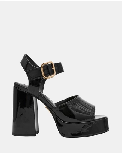 Steve Madden - Soho Black Patent Heels