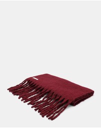 Morgan & Taylor - Ella Woven Scarf in Burgundy Red