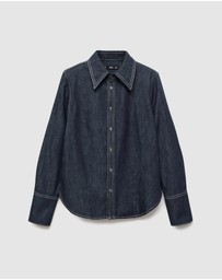 M.N.G - Denim Shirt With Seams