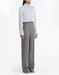 Carla Zampatti - Grey Melange Wool Suiting Pant