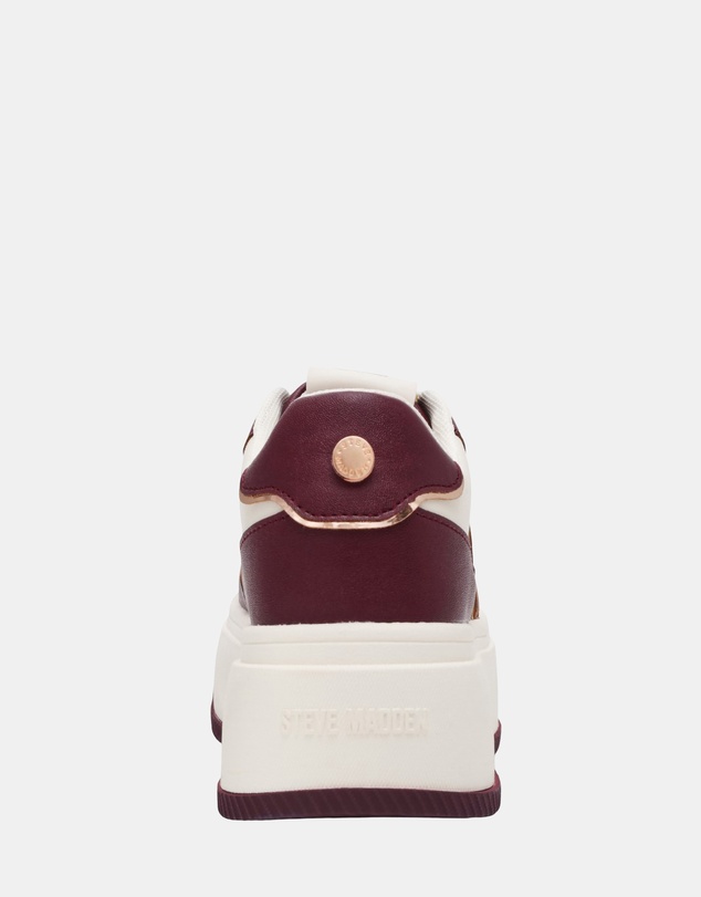 Steve Madden - Dynamo White Cherry Lacq Sneakers