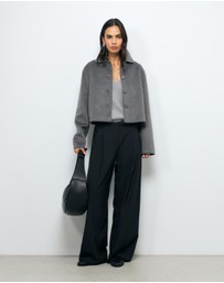 AERE - Lola Double Faced Wool Blend Coat