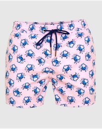Tolu Australia - Pink Boardshorts with Crabs