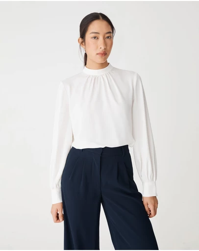 Forcast - Celene Gathered Neck Top