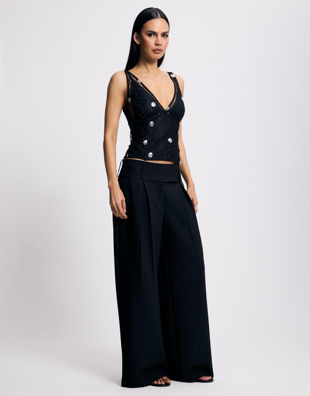 Lover - Zinnia Polka Sheer Bodice Top