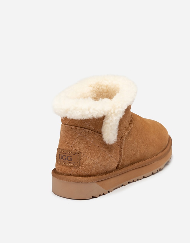 Ozwear Connection Uggs - Ugg Bondi Matelassé Shearling Ultra Mini Boot