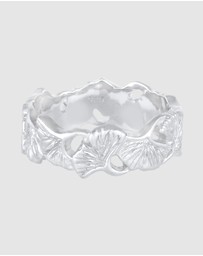 Elli Jewelry - Ring Ginkgo Leaf 925 Sterling Silver