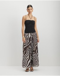 AERE - Katriel Resin Trim Maxi Dress