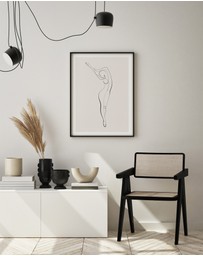 Olive et Oriel - Line Figure II Art Print
