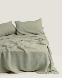 Carlotta + Gee - 100% Linen Flat Sheet