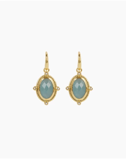 Bianc - Breeze Earrings Milky Aquamarine