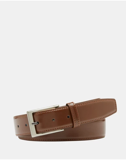 Buckle - Royce Deluxe. Australian Made Classic Leather Belt. 35mm width.