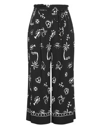 City Chic - Resort Border Print Pant
