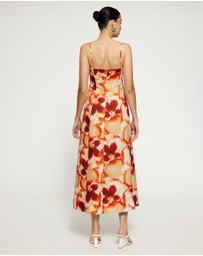 Lover - Tacita Linen Midi Dress