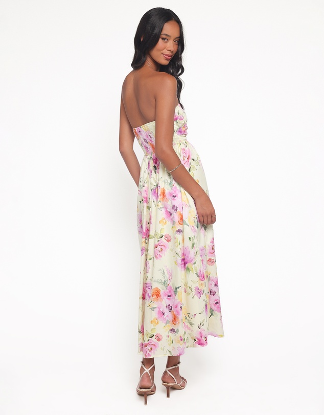 Petal & Pup - Kayt Strapless Dress - Yellow Petunia