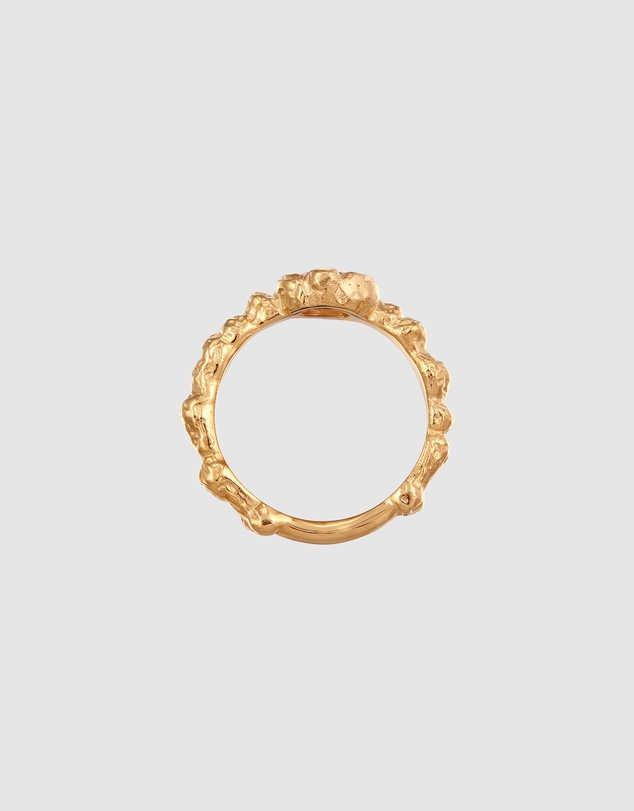 Haze & Glory - ICONIC EXCLUSIVE - Ring Sapphire Rose Solidarity 925 Sterling Silver Gold-Plated