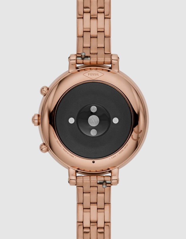 Fossil - Monroe HR Rose Gold-Tone Hybrid Smartwatch FTW7037