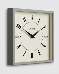 Newgate - Newgate Jones Box Wall Clock Grey
