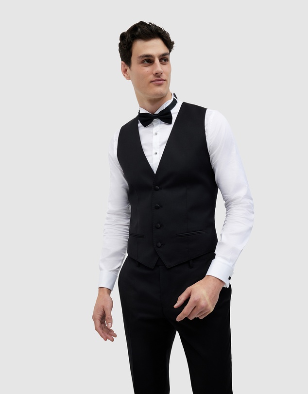 Politix - Charlton Black Tie Chintz Vest