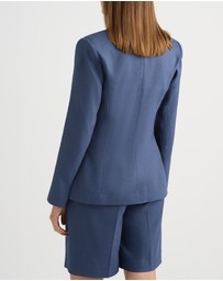 David Lawrence - Chaya Longline Linen Blazer