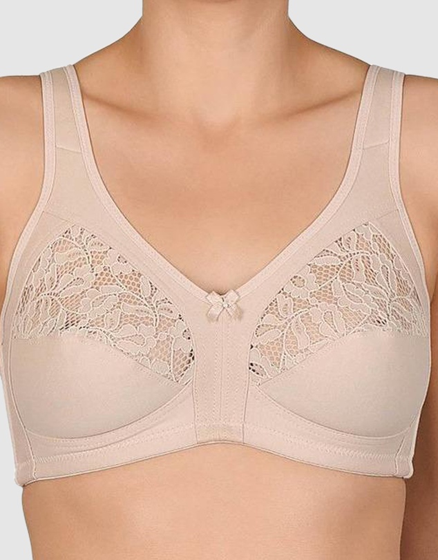 Naturana - Cotton Wirefree Wide Strap Bra