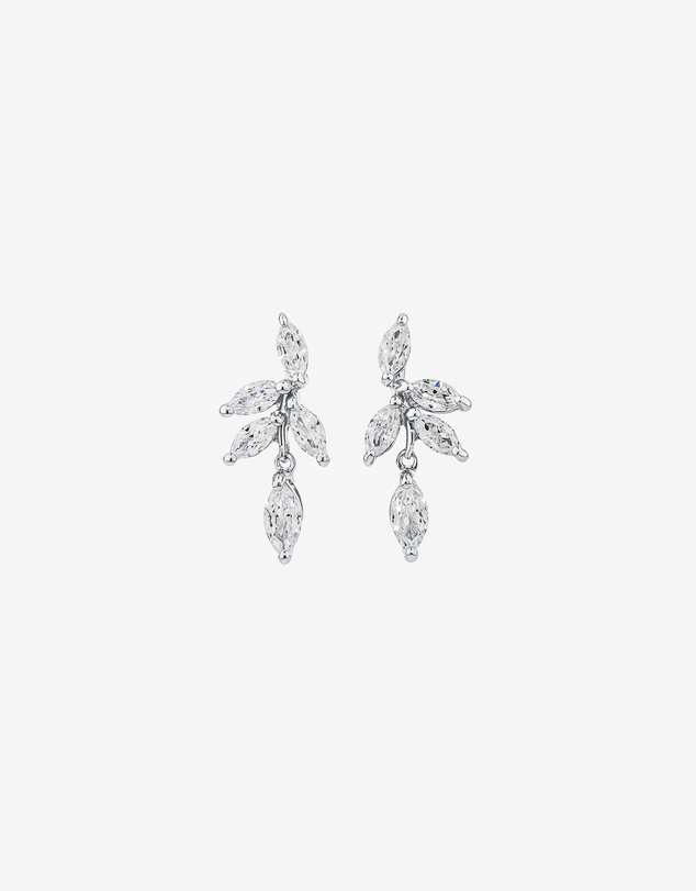 Michael Hill - Cubic Zirconia Vine Stud Earrings in Sterling Silver