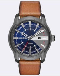 Diesel - Armbar Dark Brown Analogue Watch