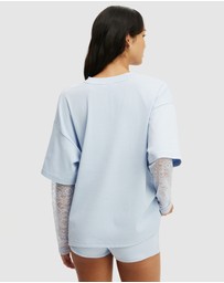 Cotton On Body - Oversized Layered Long Sleeve Top