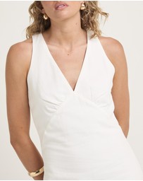 Subtitled - Linen Slip Dress