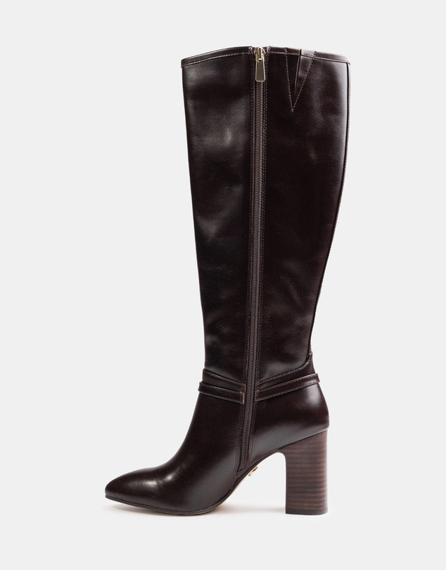 Wittner - Presley Long Boots Dark Brown Leather