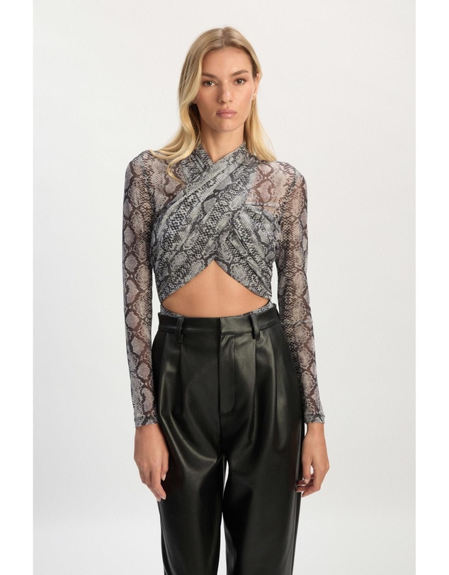 Bardot - Aliyah Printed Wrap Bodysuit