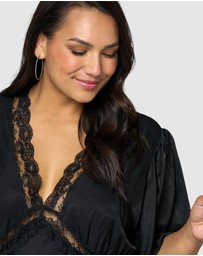 Sunday In The City - Electric Guitars Maxi Dress