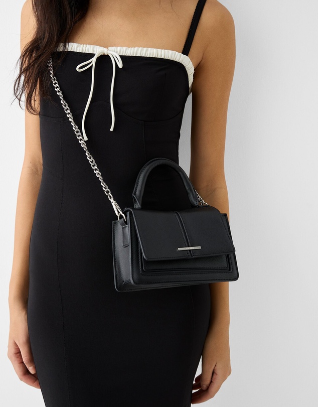 Bershka - Saffiano Crossbody Bag