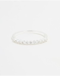 Lovisa - Sterling Silver Cubic Zirconia Circle Pave Ring